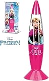 Gewicht: ca 140g Frozen - Die Eiskönigin Anna und Elsa Glitzer-Lampe mit Farbwechsel, Farbe:Pink