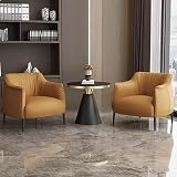 KIBONCY 2-Sitzer-Sofa-Set Mit Couchtisch, Modernes Contract-Sofa for Empfangs-Lounge, Wartebereich, Kommerzielles Sofa for Hotelbar, Sessel, Couch, Möbel-Set(C)