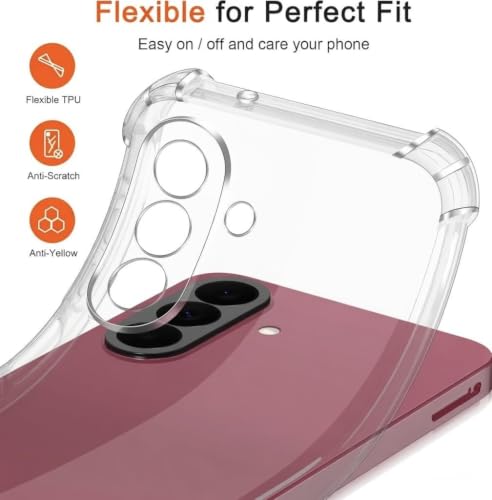 Image of BOXXO Flexible Back Cover for Samsung Galaxy M47 5G | Back Cover Transparent Clear Shockproof Case Four Corner Protection | Slim Protective Mobile Phone Cover for Samsung Galaxy M47 5G