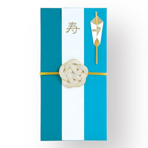 学研ステイフル 祝儀袋 金封 梅結び 藍×花浅葱 水引タイプ E05504