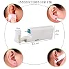 2 Boxes 2PCS Ear Nail Gun Disposable Aseptic Household Ear Piercing Gun Portable Ear Piercing Gun Group Ear Piercing Tools (New Generation) (4MM, 5MMSilver)