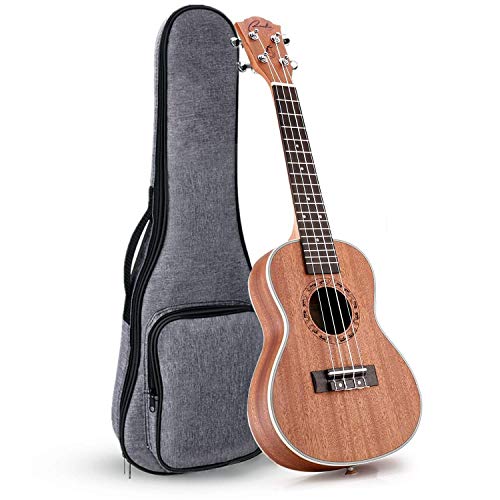 Ranch Left handed Concert Ukulele 23 inch Professional Wooden ukelele Instrument with Padded Gig Bag