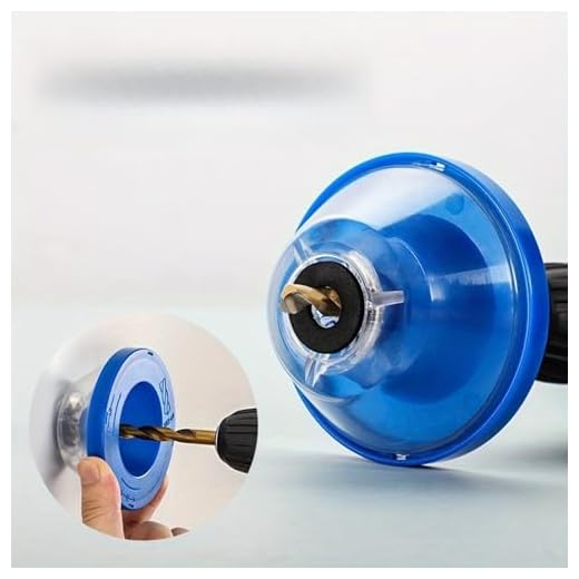 Electric Drill Dust Collector Cover, Universal Drill Dust Collection Cup for 4-10mm Bits, Reusable Dust Proof Bowl for Ceiling Wall Drilling