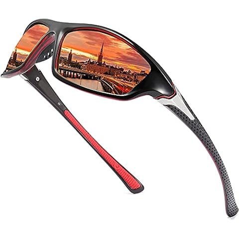 Men's Driving Sunglasses Sports Sunglasses for Men Polarized UV protection Polarized Glasses Mens Sports Polarized Sunglasses 100% UV Protection Sports Eyewear Fishing Golf Goggles Cycling Driving Cover