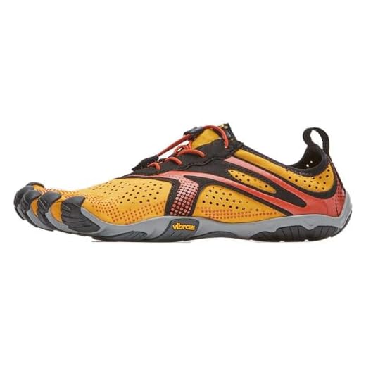 Vibram FiveFingers V-Run Chaussures pour homme, Jaune dor /noir., 44 EU