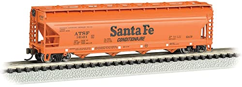Bachmann Trains - ACF 56' 4-Bay Center-Flow Hopper - Santa FE #101414 - N Scale