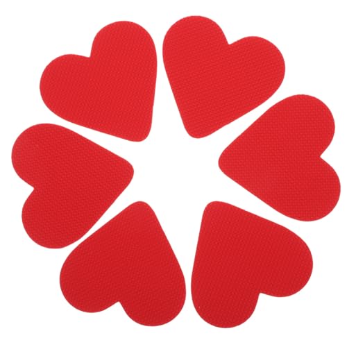 HAPINARY 3 Paar Rutschfeste Schuhpolster Schuhe Sohlenaufkleber Mit Stark Haftenden Anti Rutsch Sohlenpads Für High Heels Und Flache Schuhe Verschleißfest Und Geräuschdämpfend Rot