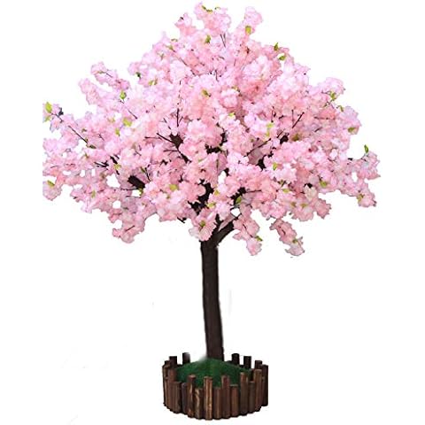 Artificial Cherry Blossom Tree Light Pink Tree Blossom for Wedding,Restaurant,Market,Hotel(Light Pink,Pack of 1) (5FT Tall/1.5M) Cover