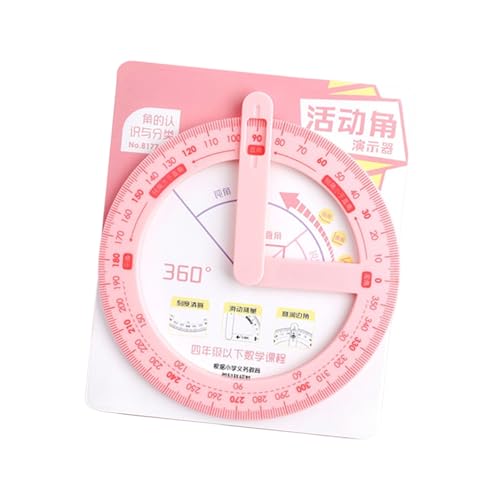 Complete Angles Visualization Tool Double Scale Marking Impacts Texture for Physics Math Curriculum Adjustable Angles Measurer