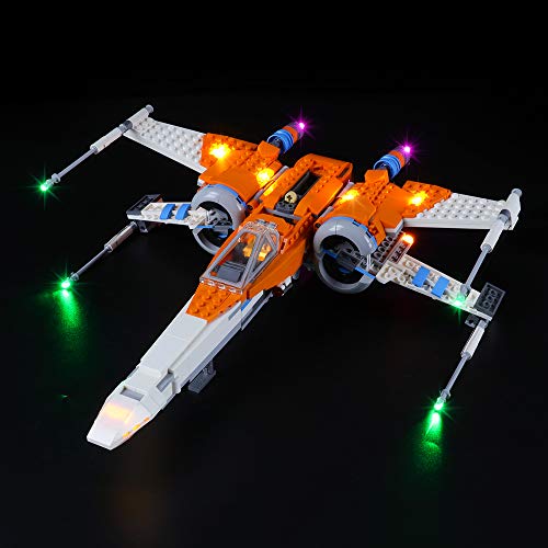 LIGHTAILING Light Set for (Star Wars Poe Dameron's X-Wing Fighter) Building Blocks Model - Led Light kit Compatible with Lego 75273(NOT Included The Model)