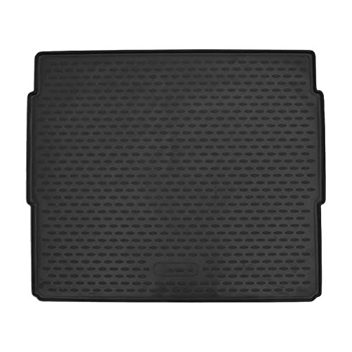 J&J AUTOMOTIVE Tapis de Coffre en Caoutchouc Premium Peugeot 3008 2017-2024, Ajustement Spécifique, Bord Haut, Noir, Antidérapant, Inodore