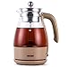 XBSXP Hervidor eléctrico con infusor de té Tetera eléctrica pequeña Hervidor de café Función Mantener Caliente Pantalla LED Apagado automático Acero Inoxidable de Grado alimenticio