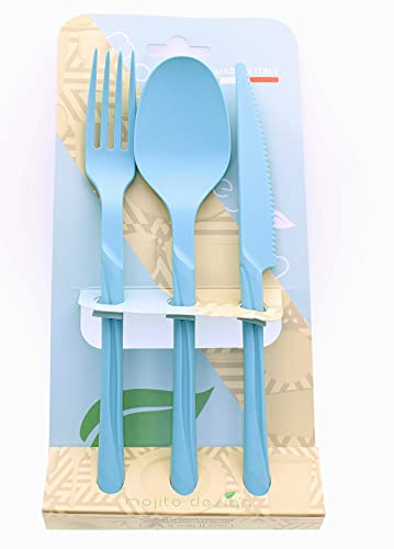 Mojito Design PP Turquoise Couverts RÉUTILISABLES