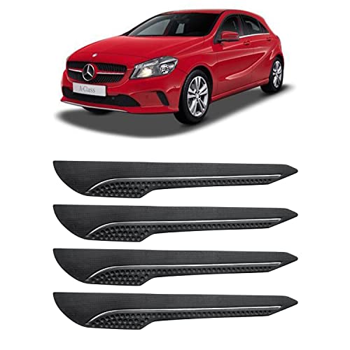 Image of AOSIS-Car Bumper Protector /Bumper Guard for MercedesBenz A180 with Single Chrome Stripe (4-Pcs)