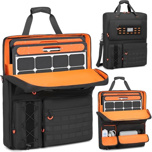 BISKLNDN Solar Panel Carrying Case for Jackery SolarSaga 100W 100X 200W, Solar Panel Storage Bag...