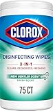 Clorox Disinfecting Cleaning Wipes, Bleach Free, Fresh Scent, 75 Count, Pack of 6 (Pack May Vary)