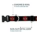 Dog Collar Plastic Clip Deadpool Logo Black Red White 9 to 15 Inches 1.0 Inch Wide, Multicolor
