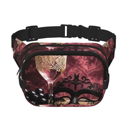 Sac banane à fleurs avec sangle réglable pour sport et entraînement