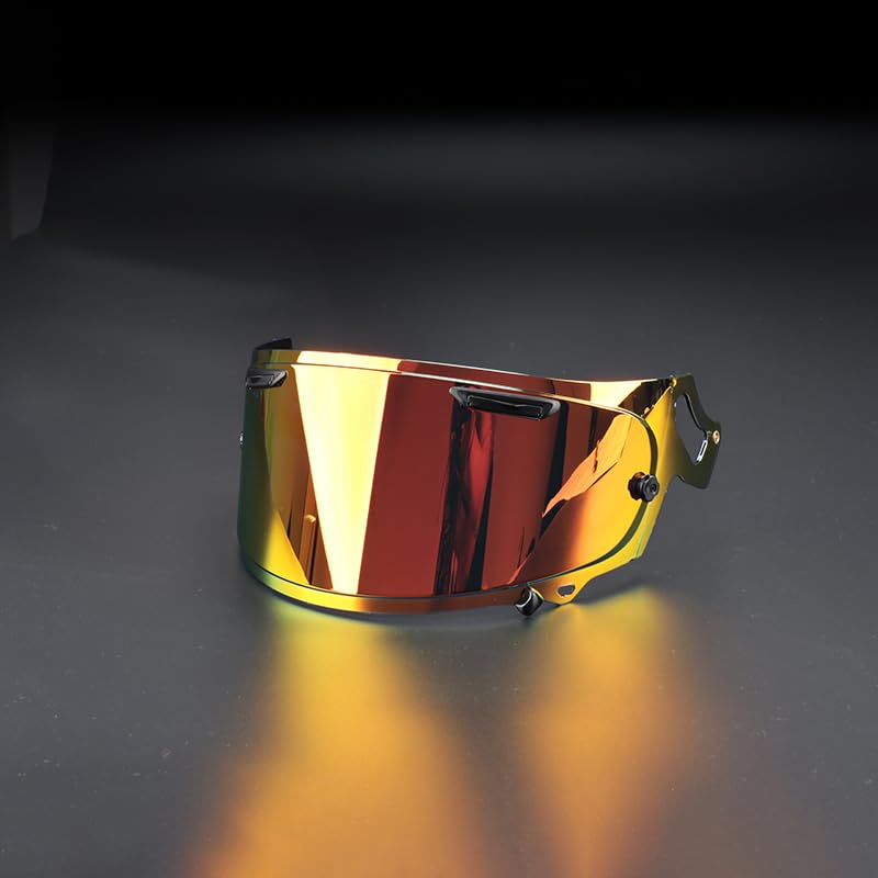 Generico Visiere per casco, For lenti visiera Ca-sco ARAI RX7X-NEO-XD-GX Lenti placcate anti-UV for Ca-sco da moto Accessori(Advanced Red visor)