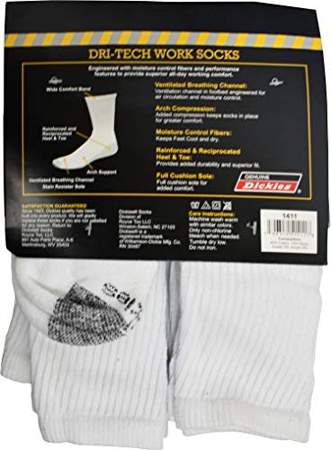 Set of Industrial Strength Crew Work Socks - Sizes 6-12 - Full Reinforced Sole - Full Cushion Foot3