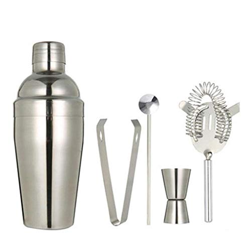 Set de 5 piezas Coctelera Acero Inoxidable Kit 750ml miniatura 1