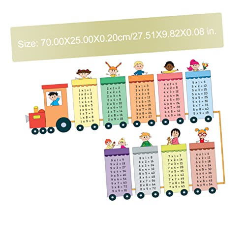 Angoily 2 Sheets Multiplication Table Letter Sticker Wall Stickers for Kids Alphabet Poster Multiplication Table up to 100 9 Times Table Chart Multiplication Table Wall Decals 3D Puzzle - Image 3