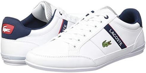 Lacoste Men's Low-top Sneaker, Wht NVY Red, 10.5 AU | Image 6
