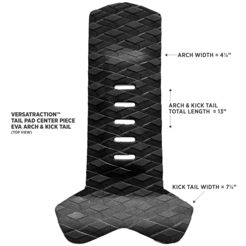 VersaTraction Surfboard Purple Stripe 3 Piece Tailpad (Brown)