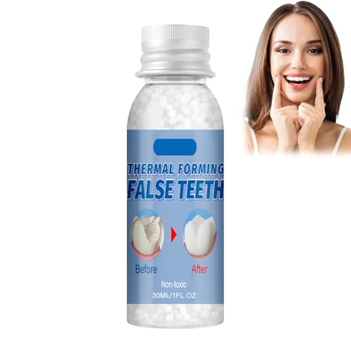 30 ml Zahnreparatur-Set – Zahnersatz mit formbaren Heat Fit Perlen für die vorübergehende Wiederherstellung von fehlenden oder gebrochenen Zähnen und Zahnersatz, Ersatzprothesen, DIY Heat Fit Beads 30 ml Zahnreparatur-Set – Zahnersatz mit formbaren Heat Fit Perlen für die vorübergehende Wiederherstellung von fehlenden oder gebrochenen Zähnen und Zahnersatz, Ersatzprothesen, DIY Heat Fit Beads