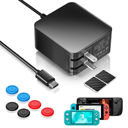 AOJAKI Chargeur rapide pour Steam Deck, adaptateur d'alimentation