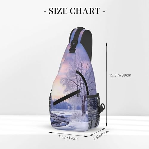 Bolso cruzado tipo sling para hombre y mujer negro miniatura 3
