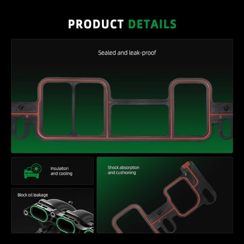 Image of Intake Manifold Gasket Set, for GMC C1500 /K1500 /P3500 / /Sierra 1500