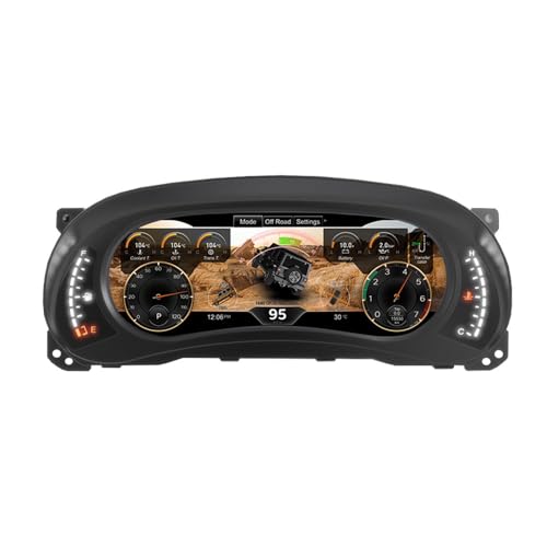 Image of ASVEGE Digital Dash Instrument Cluster for Jeep Wrangler JK 2011-2017 | 12.3 inch HD Screen 1920*720, 2S Fast Boot, Plug&Play, Non-Destructive Install, OTA Upgrade, 6 Mode 4 Color, Speedometer Upgrade