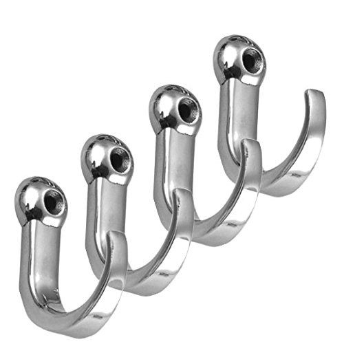 Preisvergleich Produktbild 4 Stück Kleiderhaken Edelstahl A4 Deckenhaken Handtuchhaken Wandhaken Mantelhaken