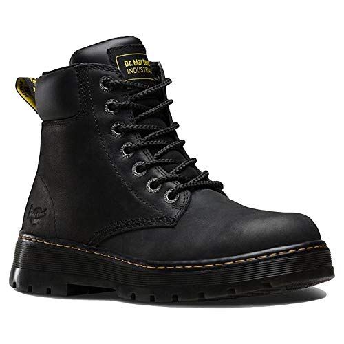 Dr. Martens Work Winch Service 7-Eye Boot Black Wyoming UK 8