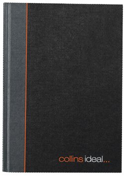 Collins Ideal Manuscript-boek gebonden A4 80 g/m² gelinieerd 192 pagina's zwart