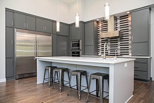 Et2 E22000-10 I Frost Collection Adjustable Height Dimmable 1 Light Ceiling Pendant - Polished Chrome I 50 Watts I Clear Cylinder/Frosted Glass I Modern Contemporary Light Fixture I #TOP4