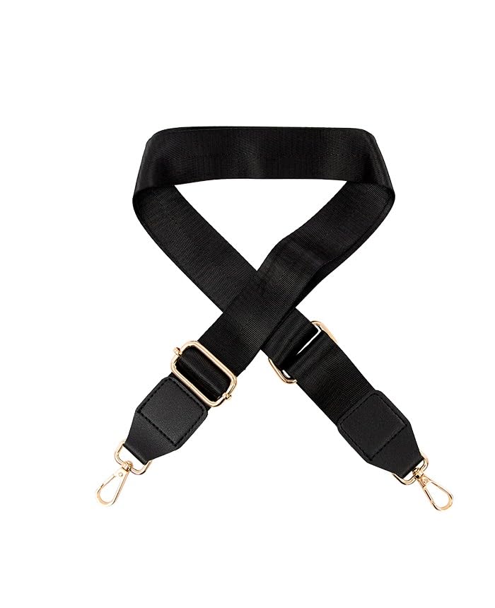 Alça Transversal para Bolsa - Círculo – Ajustável 75 a 145 cm – Preto/Bege/Marrom (10-Preta)