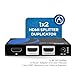 OREI 8K HDMI Splitter 1 in 2 Out, Duplicate/Mirror HDMI Signal UltraHD Supports Upto HDMI 2.1 Splitter 4K@120Hz EDID Management HDCP 2.3 - BK-102