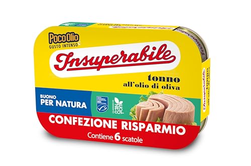 INSUPERABILE | Tonno Olio di Oliva, 6 Lattine da 65g,
