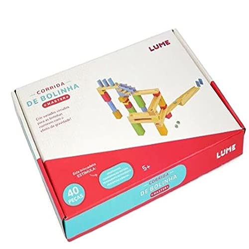 Brinquedo Criativo Corrida de Bolinha Master em Madeira 5+