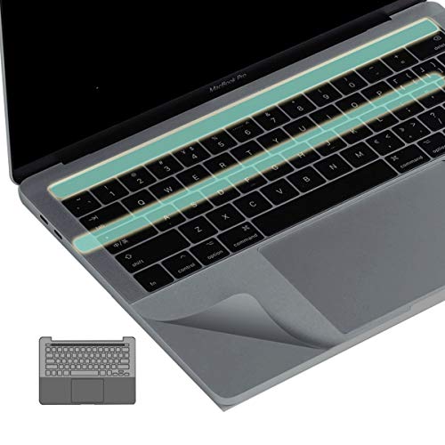 KEANBOLL 3-in-1 Palm Rest Protector Trackpad Cover Touch Bar Skin for MacBook Pro 15 Inch 2020-2016 Model A1707 A1990 with Touch bar-Space Gray KEANBOLL 3-in-1 Palm Rest Protector Trackpad Cover Touch Bar Skin for MacBook Pro 15 Inch 2020-2016 Model A1707 A1990 with Touch bar-Space Gray