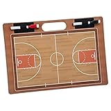 Lawnrden Basketballbrett für Trainer, Basketball -Trainerbrett, 16x11 -Zoll -PVC -Zwischenablage mit löschbarem Marker, Coaching -Zwischenablage mit Griff