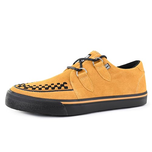 Image of TUK Suede Creeper Sneaker Shoes for Women and Men, D Ring Lace Up Shoes