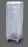 New Star Foodservice 36565 Commercial-Grade Sheet Pan/Bun Pan Rack Cover, Plastic, 20-Tier, 28' L x 23' W x 61' H, Clear
