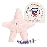 warmies Microwavable & Weighted Stuffed Animals, Starfish - Heated Stuffed Animal Plushie for Warmth & Comfort - Cute Soft Plush Toys for Adults & Children (Boys, Girls, Babies & Toddlers)