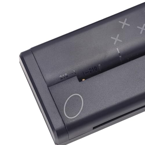 Image of Asixxsix Thermal Printer, 2000mAh Battery Bluetooth 5.4 Portable Printer, Wireless with Thermal Paper Bracket Carry Case 3 Rolls Paper Support 8.5x11 Inch for Travel Office Car Home (Black)