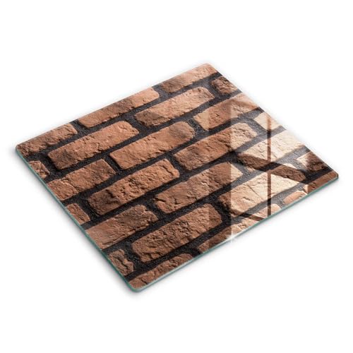 Planche à découper induction 60x52 protection plaque cuisson Wallfluent briques
