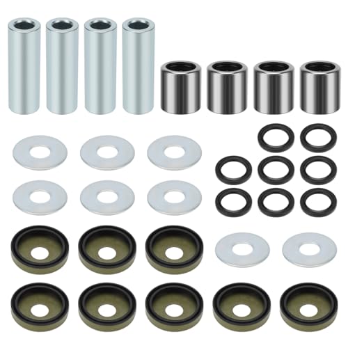 Kit casquillos brazo A delantero inferior con ejes y retenes para Suzuki LT-Z400 Quadsport Z 400 Ka-wasaki KSF400 KFX400 Arctic Cat 400 DVX 2003-2014 52455-43B00 09263-17034