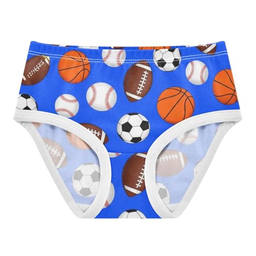 Sports Balls Footballs Blue Toddlers Underwear Floral 2t Cotton Girl Panties Cute Designer Briefs Kids Undies